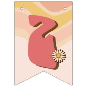 Dazed and verlobt groovy Retro Bachelorette Banner (Dritte Fahne)