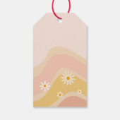 Dazed and verlobt Groovy Retro Bachelorette Gefall Geschenkanhänger (Rückseite)