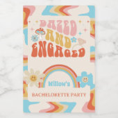 Dazed and Verlobt Junggeselinnen-Abschied Gefallen Weinetikett (Einzelnes Label)