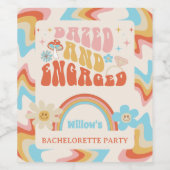 Dazed and Verlobt Junggeselinnen-Abschied Gefallen Weinetikett (Einzelnes Label)