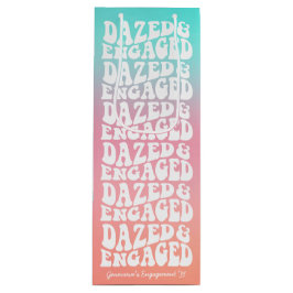 Dazed and Verlobt Pink Aqua Retro Geschenktüte Für Weinflaschen