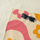 Dazed and Verlobt Retro 70er Bachelorette Strandtuch (Beispiel)