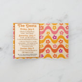 Dazed and Verlobt Retro 70er Junggeselinnen-Abschi Einladung (Innenseite)