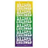 Dazed and Verlobt Retro Mardi Gras Geschenktüte Für Weinflaschen (Rückseite)