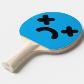 Dazed Sad Face Blue Tischtennis Schläger (Vorderseite)