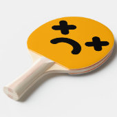 Dazed Sad Face Orange Tischtennis Schläger (Vorderseite)
