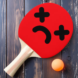 Dazed Sad Face Red Tischtennis Schläger