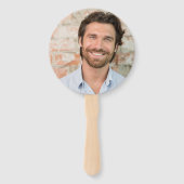 Dazed & Verlobt Bachelorette Grooms Face Hand Fan Fächer (Rückseite)