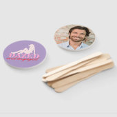 Dazed & Verlobt Bachelorette Grooms Face Hand Fan Fächer (Non-assembled)