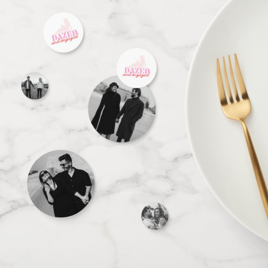 Dazed & Verlobt Junggeselinnen-Abschied Foto Confe Konfetti (Gruppe)