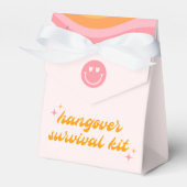 Dazed & Verlobt Pink & Orange Bachelorette Geschenkschachtel (Vorderseite)