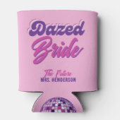 Dazed & Verlobt Retro Disco Junggeselinnen-Abschie Dosenkühler (Rückseite)