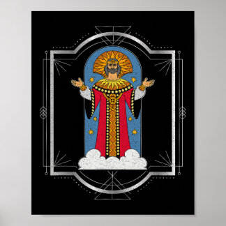 Dazhbog Altmythologische slawische Heidentum Russi Poster