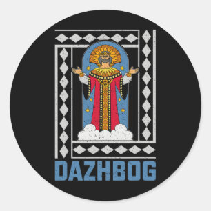 Dazhbog Altmythologische Slawische Heidentum Russi Runder Aufkleber