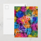 Dazhou China Stadtkarte Postkarte (Vorne/Hinten)