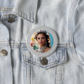 Dazzated Dreams Pageant Button Foto Button (Beispiel)