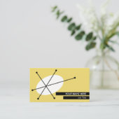 Dazzel Gelbe Visitenkarte schwarz hinten (Stehend Vorderseite)