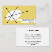 Dazzel Gelbe Visitenkarte, weiß hinten Visitenkarte (Vorne/Hinten)