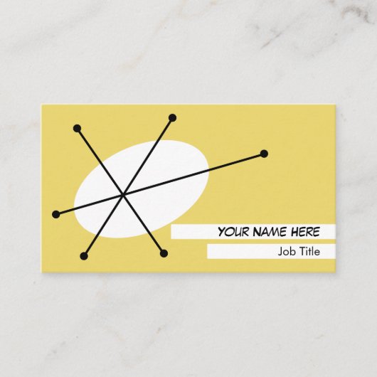 Dazzel Gelbe Visitenkarte, weiß hinten Visitenkarte (Vorderseite)