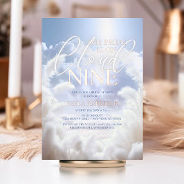 Dazzeln auf Cloud Nine 9 Pampas Brautparty Folieneinladung