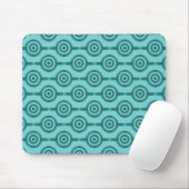 Dazzend Aquamarin trendy Circles Mousepad (Mit Mouse)