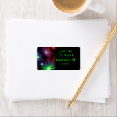 Dazzend Fireworks Adressaufkleber (Insitu)