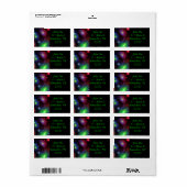 Dazzend Fireworks Adressaufkleber (Vorne)