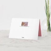 Dazzend japanische Aprikosenblüten Dankeskarte (Rückseite)