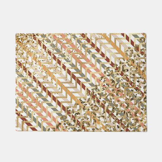 Dazzend mit Gold Doormat Fußmatte (Vorderseite)