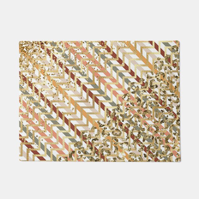 Dazzend mit Gold Doormat Fußmatte (Vorderseite)