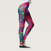 Dazzend-Star-Feld über Print-Leggings Leggings (Rechts)