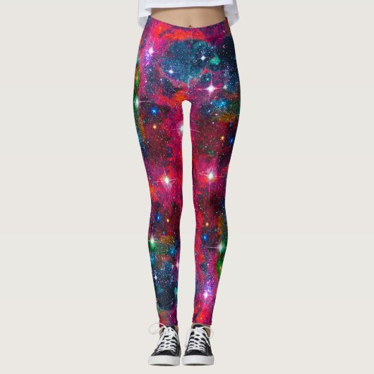 Dazzend-Star-Feld über Print-Leggings Leggings (Vorderseite)