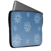 Dazzend Weihnachtsstars Electronics Sleeve, blau Laptopschutzhülle (Vorne Rechts)