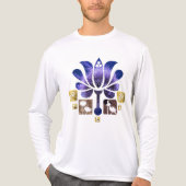 Dazzende Blume Tri-Blend Shirt (Vorderseite)