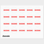 Dazzende Briefmarke Runder Aufkleber (Blatt)