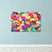 Dazzende Rose Leinwanddruck (Insitu (Holzboden))