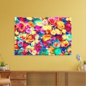 Dazzende Rose Leinwanddruck (Insitu (Wohnzimmer))