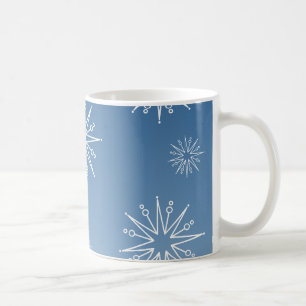 Dazzende Weihnachtsstars-Tasse, Blau Kaffeetasse