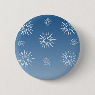 Dazzende Weihnachtsstars-Taste, blau Button