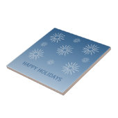 Dazzende Weihnachtsstars Tile, Blau Fliese (Seite)