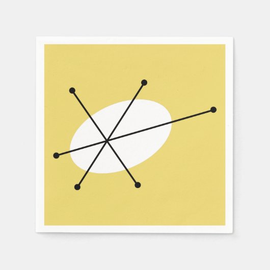 Dazzgelbe Papierservietten (Vorderseite)