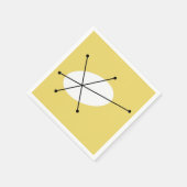 Dazzgelbe Papierservietten (Ecke)