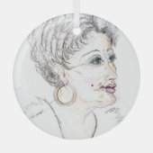 dazzig ornament aus glas (Vorderseite)