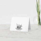 Dazzing Butterfly Note Card Karte (Rückseite)