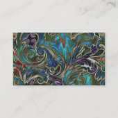 Dazzing Damask Business Card Visitenkarte (Vorderseite)