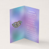 Dazzing Imitate Glitzer Lips Makeup Artist Visitenkarten (Innenseite)