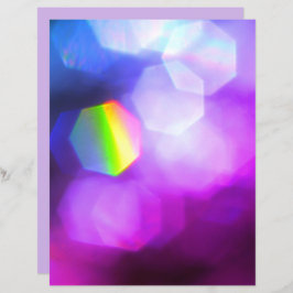 Dazzing Lila Blue Bright Scrapbook Paper Sheet