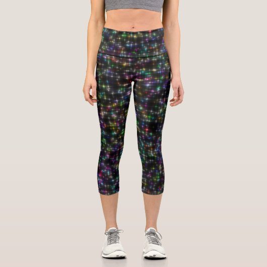 Dazzing Multicolor Stars Leggings (Vorderseite)