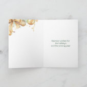 Dazzing View Rockefeller Plaza Weihnachtszeit Karte (Innenseite)