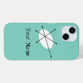 Dazzle Blue 'Name' iPhone Gehäuse vertikal Case-Mate iPhone Hülle (Rückseite (Horizontal))